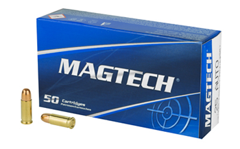 SPORT SHOOTING Magtech 25A Range/Training  25 ACP 50 gr Full Metal Jacket (FMJ) 50 Bx/ 20 Cs