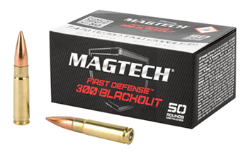 FIRST DEFENSE Magtech 300BLKB Tactical/Training  300 Blackout 123 gr Full Metal Jacket (FMJ) 5