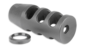 MWMI-ARMB1 Midwest Industries MIARMB1 Muzzle Brake  Black Phosphate Steel with 1/2"-28 tpi