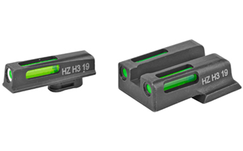 Hi-viz LIGHTWAVE H3 HiViz EZN321 LiteWave H3 Set 3-Dot Tritium with LitePipe Technology Green Front