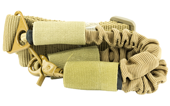 Ncstar / Vism SINGLEPOINTSLIN NcStar AARS1PT Single Point Sling  1.50" W x 44"-60" L Adjustable Bungee Tan Nyl