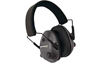 Champion Traps 21DB NRR Champion Targets 40974 Electronic Muffs  25 dB Over the Head Black Ear Cups with