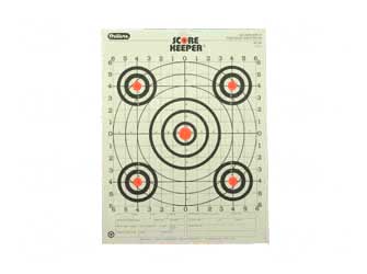 Champion Traps ORANGE BULLSEYE Champion Targets 45726 Score Keeper  Bullseye Paper Hanging 100 yds Pistol/Rifle