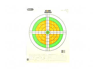 Champion Traps FLOURESCENTORAN Champion Targets 45762 Score Keeper Sight-In Bullseye Paper Hanging 100 yds Smal