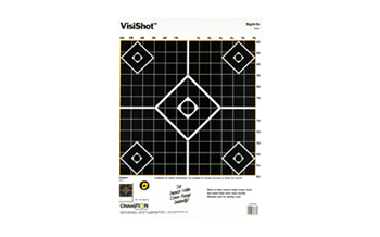 Champion Traps VISISHOT Champion Targets 45804 VisiShot Sight-In 5-Diamond Paper Hanging Pistol/Rifle 13