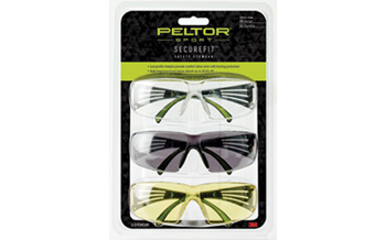 3m/peltor SECURE FIT Peltor SF4003PK6 Sport SecureFit 400 99.9% UV Rated, Anti-Scratch Polycarbonate