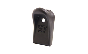 GRIP Pearce Grip PG43 Grip Extension  made of Polymer with Black Finish & 3/4" Additi