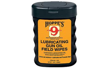 FIELD WIPES Hoppe's 1631 Lubricating Gun Oil Field Wipes comes Pre-Moistened with Hoppe's No