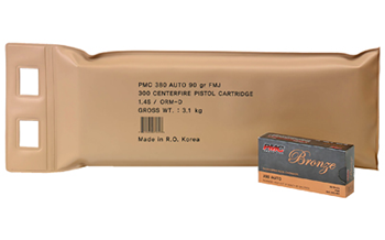 Pmc BRONZE 380A-BP PMC BRNZ 380ACP 90GR FMJ 6 BX BP