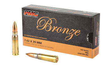 Pmc BRONZE PMC 762A Bronze  7.62x39mm 123 gr Full Metal Jacket (FMJ) 20 Bx/ 25 Cs