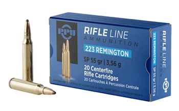PRVI Partizan RIFLE PPU PP223S Standard Rifle  223 Rem 55 gr Soft Point (SP) 20 Bx/ 50 Cs