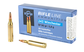 PRVI Partizan RIFLE PPU PP2431 Standard Rifle  243 Win 90 gr Soft Point (SP) 20 Bx/ 10 Cs