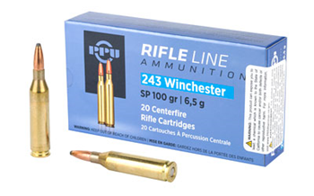 PRVI Partizan RIFLE PPU PP2432 Standard Rifle  243 Win 100 gr Soft Point (SP) 20 Bx/ 10 Cs