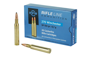 PRVI Partizan RIFLE PPU PP2702 Standard Rifle  270 Win 150 gr Soft Point (SP) 20 Bx/ 10 Cs