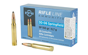 PRVI Partizan RIFLE PPU PP30061 Standard Rifle  30-06 Springfield 150 gr Soft Point (SP) 20 Bx/ 10 C
