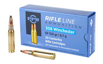 PRVI Partizan RIFLE PPU PP3081 Standard Rifle  308 Win 150 gr Soft Point (SP) 20 Bx/ 10 Cs