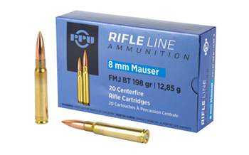 PRVI Partizan RIFLE PPU PP8F Metric Rifle  8mm Mauser 198 gr Full Metal Jacket (FMJ) 20 Bx/ 10 Cs