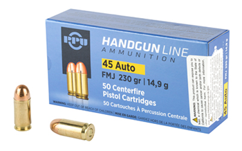 PRVI Partizan PISTOL PPU PPH45F Handgun  45 ACP 230 gr Full Metal Jacket (FMJ) 50 Bx/ 10 Cs