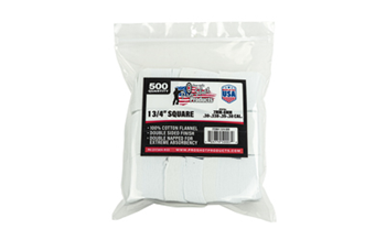 Pro-shot Produc PATCHES Pro-Shot 13/4-500 Cleaning Patches  7mm-.38 Cal 1.75" Cotton Flannel 500 Per Pkg