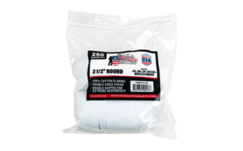 Pro-shot Produc PATCHES Pro-Shot 21/2-250 Cleaning Patches  .45-.58 Cal Cotton Flannel Cotton 250 Per Ba
