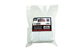 Pro-shot Produc PATCHES Pro-Shot 3-250 Cleaning Patches  12/16 Gauge 3" Cotton Flannel 250 Per Bag