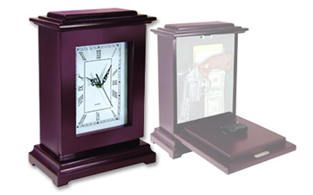 Ps Products PSRGC Peace Keeper RGC Tall Gun Clock  Front Panel Entry Mahogany Stain Wood Holds 1 H