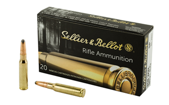 RIFLE Sellier & Bellot SB308C Rifle  308 Win 180 gr Soft Point (SP) 20 Bx/ 25 Cs