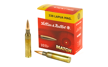 MATCH Sellier & Bellot SB338LMA Rifle  338 Lapua Mag 250 gr Hollow Point Boat-Tail (HP