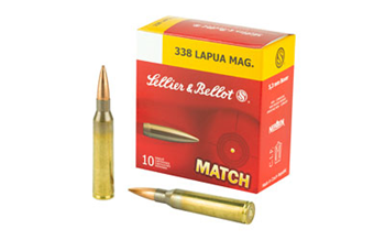 MATCH Sellier & Bellot SB338LMB Rifle  338 Lapua Mag 300 gr Hollow Point Boat-Tail (HP