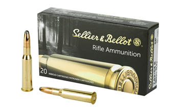 RIFLE Sellier & Bellot SB76254RB Rifle  7.62x54mmR 180 gr Soft Point (SP) 20 Bx/ 20 Cs