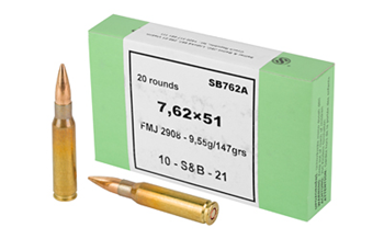Sellier & Bello SB138267 SB762A S&B 762X51 147GR FMJ 20/600