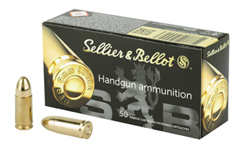 PISTOL Sellier & Bellot SB9B Handgun Ammunition 9mm Luger 124 gr Full Metal Jacket (FMJ