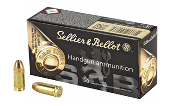 PISTOL Sellier & Bellot SB9D Handgun  9mm Luger 124 gr Jacketed Hollow Point (JHP) 50 B