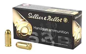 PISTOL Sellier & Bellot SB9MAK Handgun  9x18 Makarov 95 gr Full Metal Jacket (FMJ) 50 B