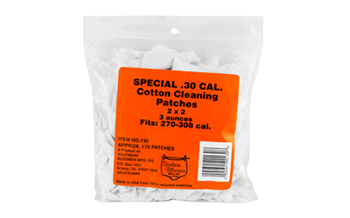 COTTON Southern Bloomer 130 Cleaning Patches 30 Cal Cotton 175 Per Bag