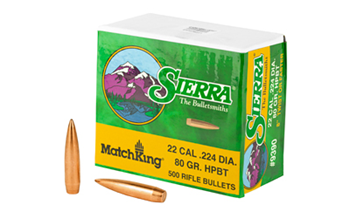 Sierra Bullets  9390 SIERRA MATCHKING .224 80GR 500CT
