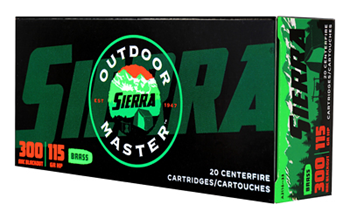 Sierra Bullets OUTDOOR MASTER Sierra A211633 Outdoor Master  300 Blackout 115 gr Hollow Point (HP) 20 Bx/10 Cs