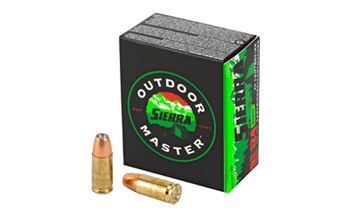 Sierra Bullets OUTDOOR MASTER A8124--20 SIERRA OTDMST 9MM 124GR JHP 20/200