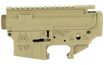 Spike's Tactical UPPERLOWERRECE STS1512 SPIKE'S STRIPPED UPPER/LOWER SET FDE