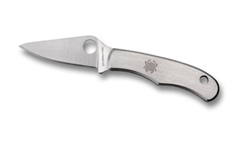 BUG Spyderco C133P Bug  1.27" Folding Drop Point Plain 3Cr13MoV SS Blade Engraved Sp