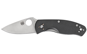 PERSISTENCE Spyderco C136GP Persistence  2.77" Folding Drop Point Plain 8Cr13MoV SS Blade Bl