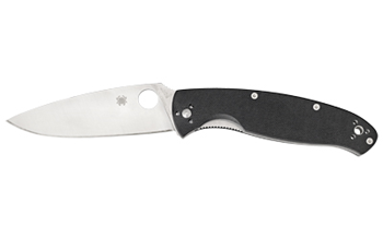 RESILIENCE Spyderco C142GP Resilience  4.20" Folding Drop Point Plain 8Cr13MoV SS Blade Bla
