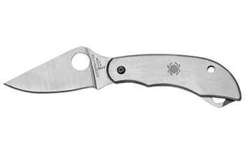 CLIPITOOL Spyderco C175P Clipitool  Silver Stainless Steel Folding 8Cr13MoV SS 4.57"/4.59"