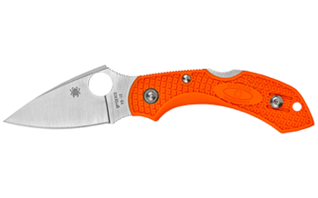 DRAGONFLY 2 Spyderco C28POR2 Dragonfly 2  2.30" Folding Drop Point Plain VG-10 SS Blade Oran