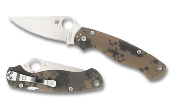 PARA MILITARY 2 Spyderco C81GPCMO2 Para Military 2  3.45" Folding Drop Point Plain CPM S45VN SS