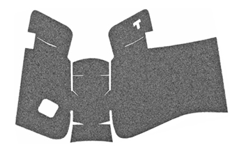 Talon Grips Inc GRANULATE Talon Grips 382G Adhesive Grip  Textured Black Granulate for Glock 19,23,25,32,3