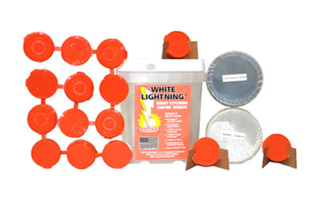 WHITELIGHTNINGR Tannerite WLK White Lightning  Impact Enhancement Explosion White Vapor Rimfire