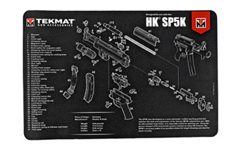 Tekmat  TekMat TEKR17HKSP5K HK SP5K Cleaning Mat Black/White Rubber 17" Long HK SP5K Par