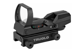 Truglo DUAL COLOR OPEN TruGlo TG-8360B Open Dot Sight  Black Anodized 1x 34mm 5 MOA Dual Illuminated (G