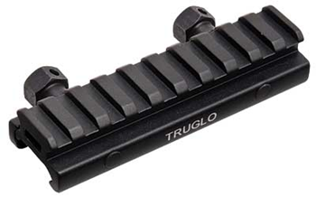 Truglo TG8970B TruGlo TG-8970B Riser Mount  Black Hardcoat Anodized Any w/Rail AR-Platform .500